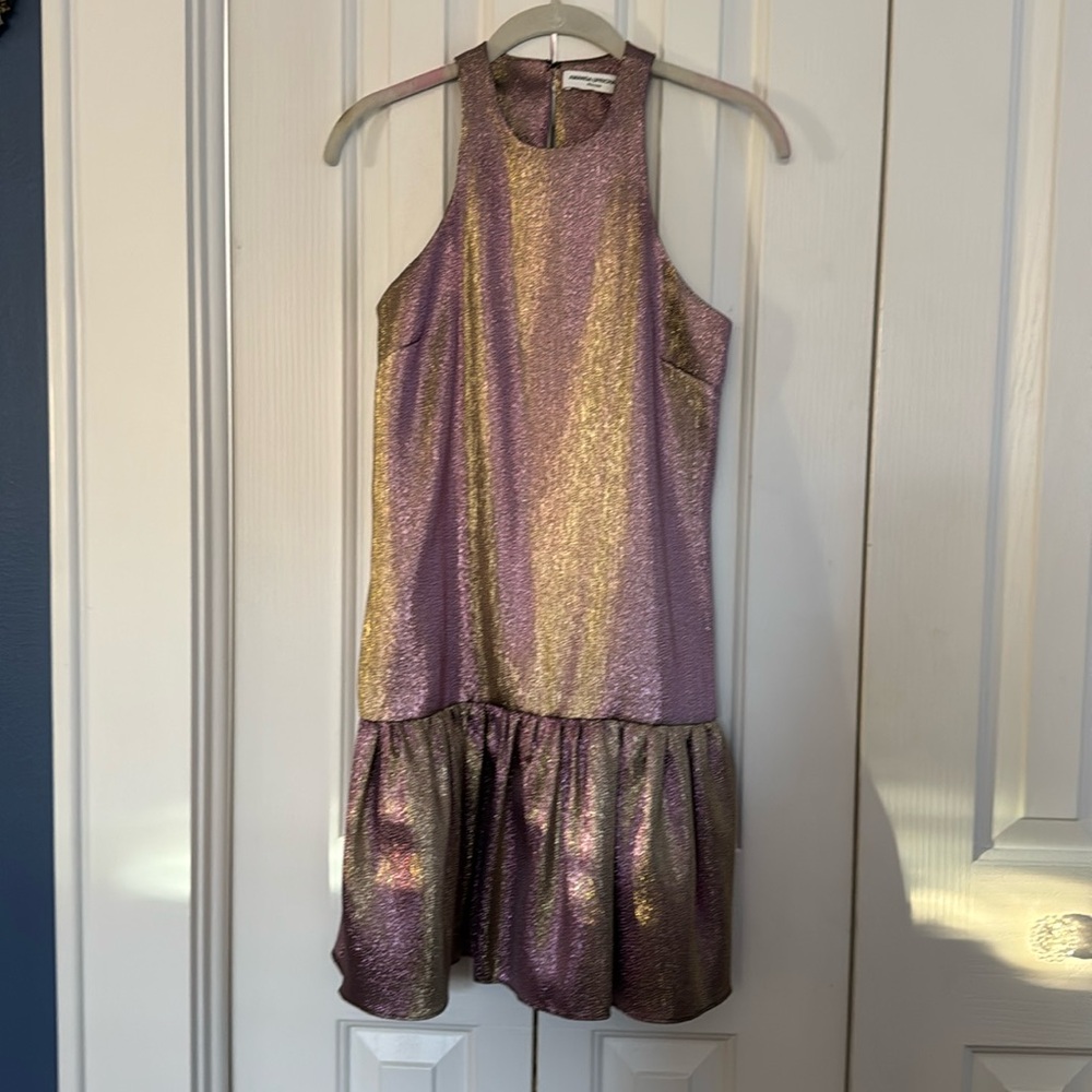 EUC Amanda Uprichard Metalliz Ezra Dress